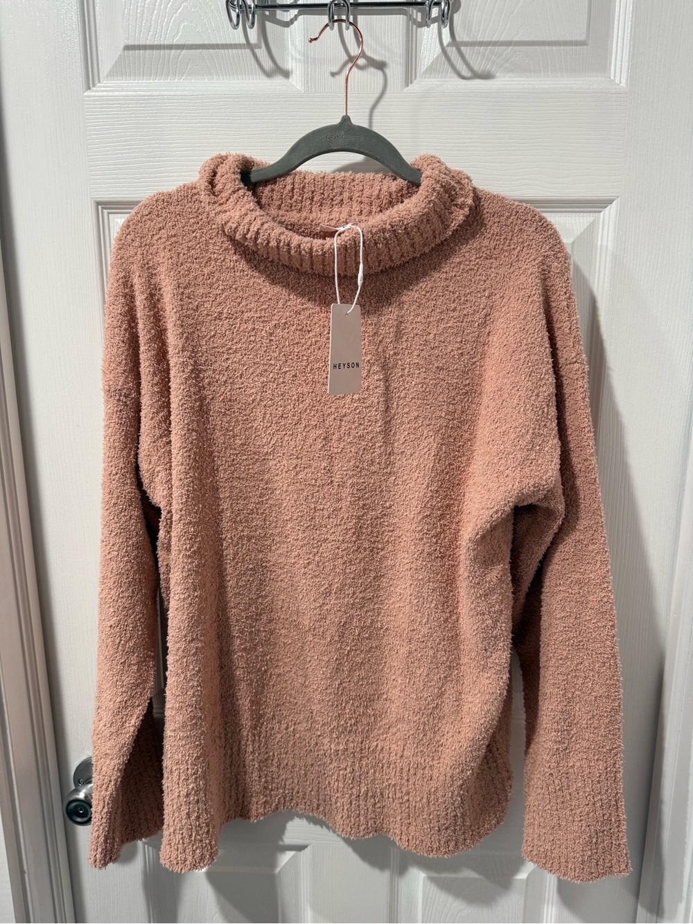 NWT Heyson Women's Plush Cowl Neck Sweater